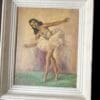 mood-brocante-huile-danseuse-peinture-ancienne-année-1950-taleau