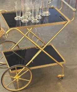 mood-brocante-chariot-desserte-roulante-hollywood-regency-verre-noir